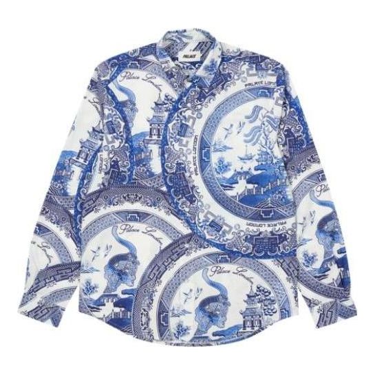 Košeľa Palace Palace Plate Print Shirt Biela | P22SHT111