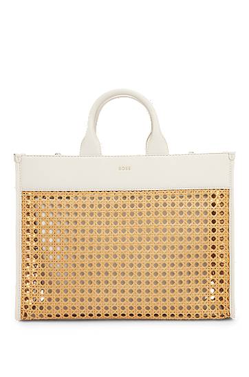 Tote bag BOSS BOSS Woven Tote Bag Biela | 50541748, 0