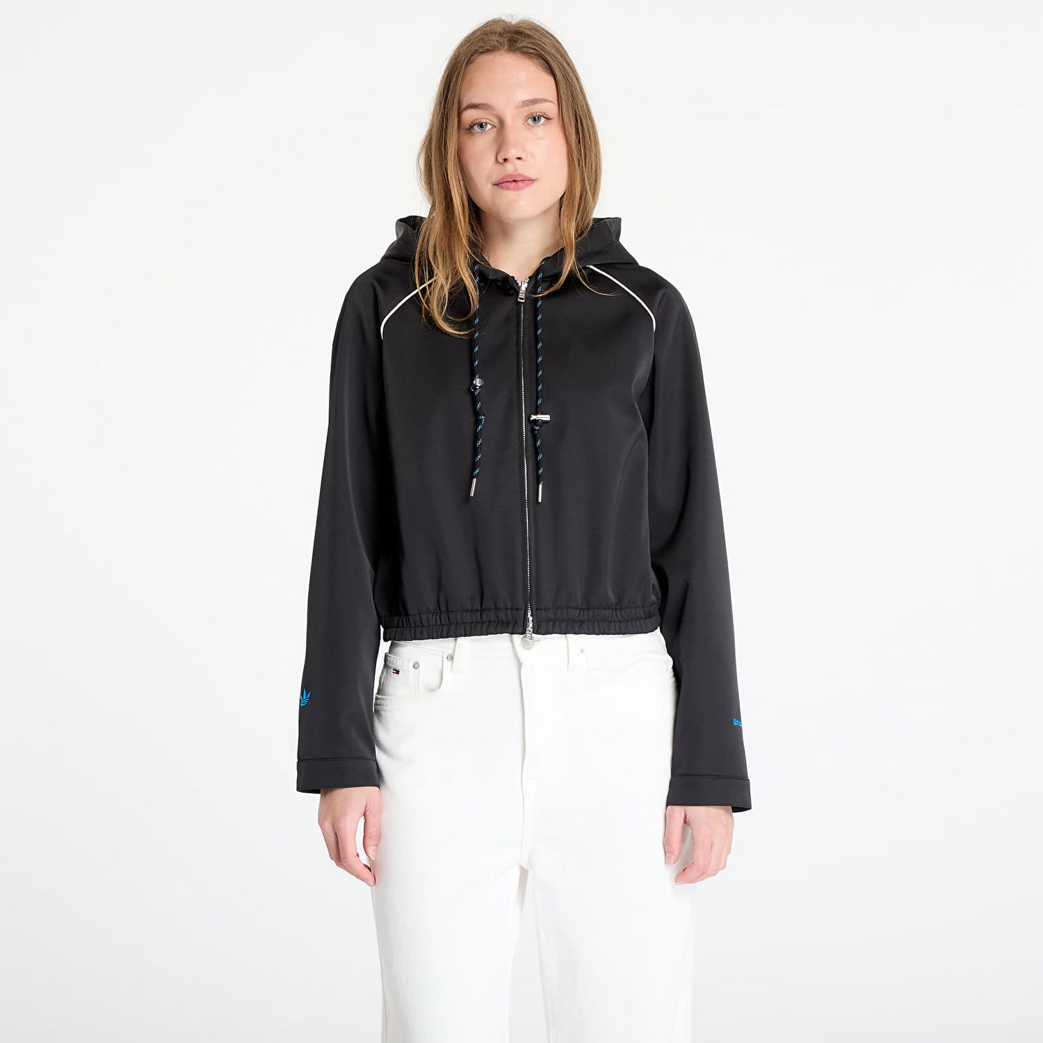Bunda adidas Originals Wales Bonner Satin Track Top Čierna | JW1110, 0