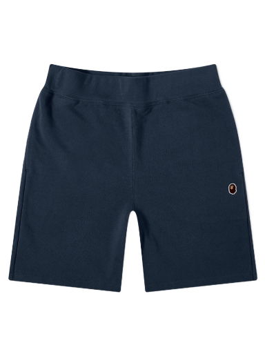 Šortky BAPE One Point Sweat Shorts Navy | 001SPJ301023M-NVY