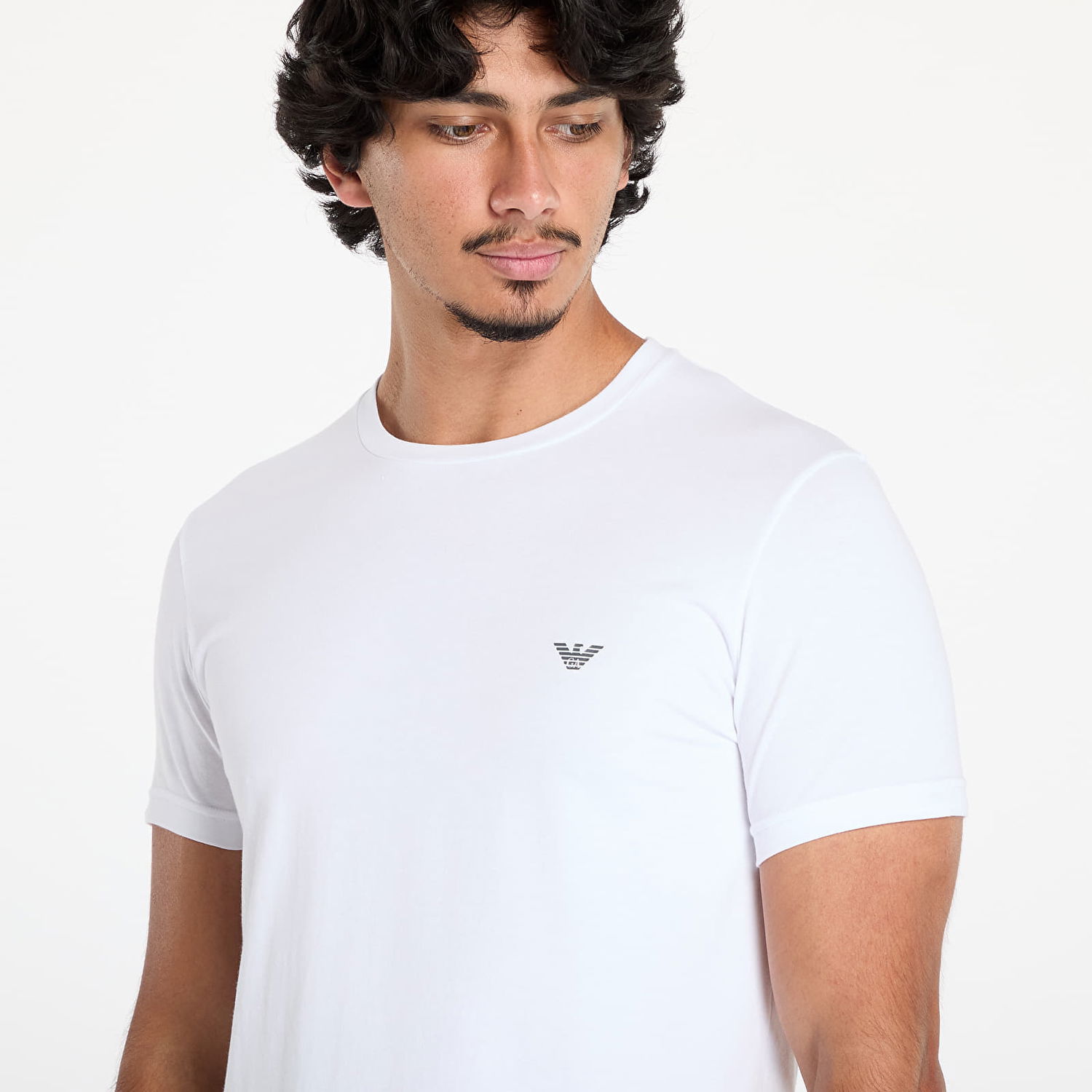 Tričko Emporio Armani T-shirt EA7 Men's Knit T-Shirt 2-Pack Nero/ Bianco S Biela | 111267 4F720 10320, 1