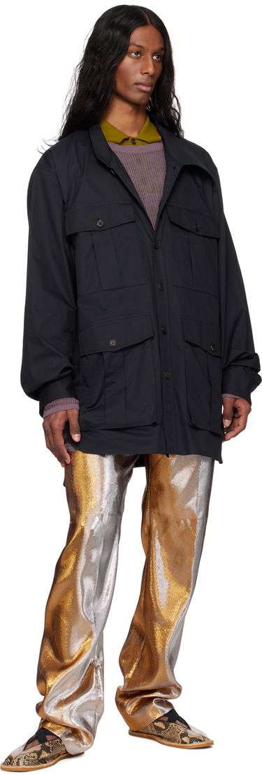 Košeľa Dries Van Noten Dries Van Noten Twill Overshirt Čierna | 251-020731-1147, 3