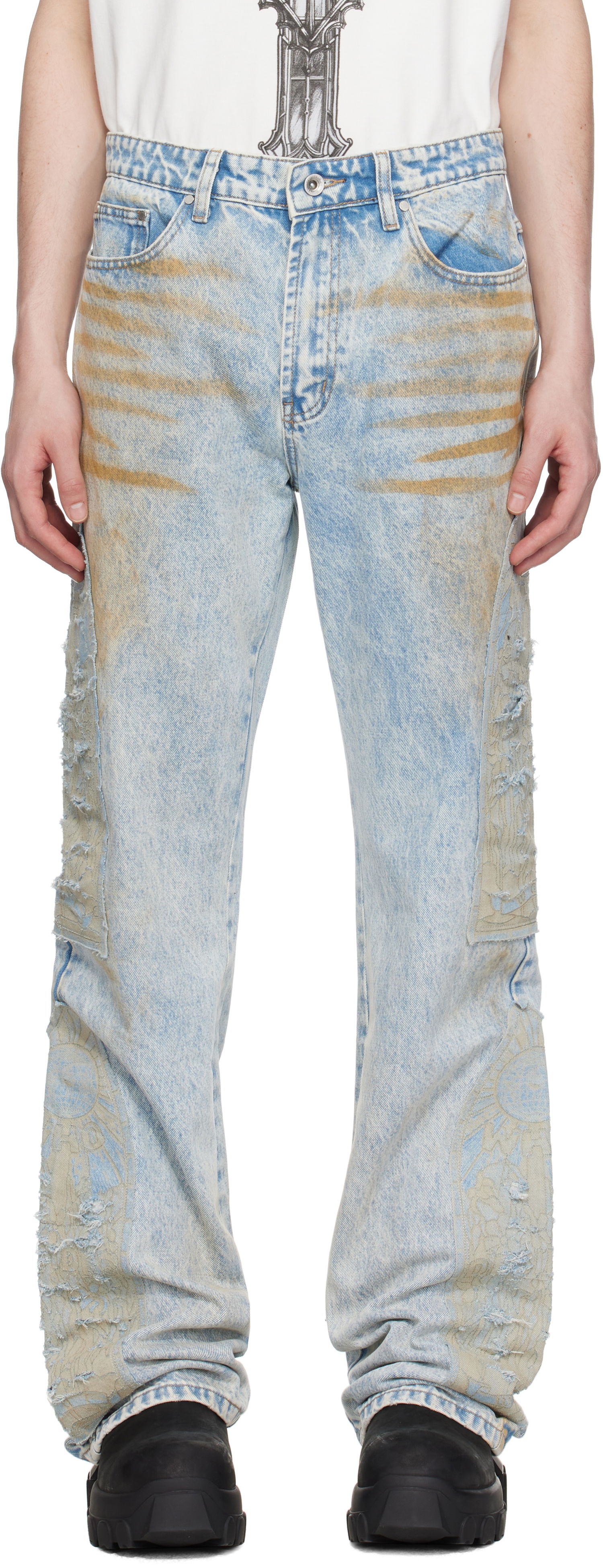 Džínsy Who Decides War Who Decides War Mechanic Signature Jeans Modrá | 1120840009SS25, 0