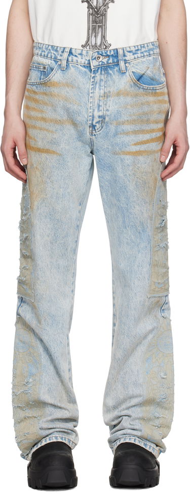 Džínsy Who Decides War Who Decides War Mechanic Signature Jeans Modrá | 1120840009SS25, 0