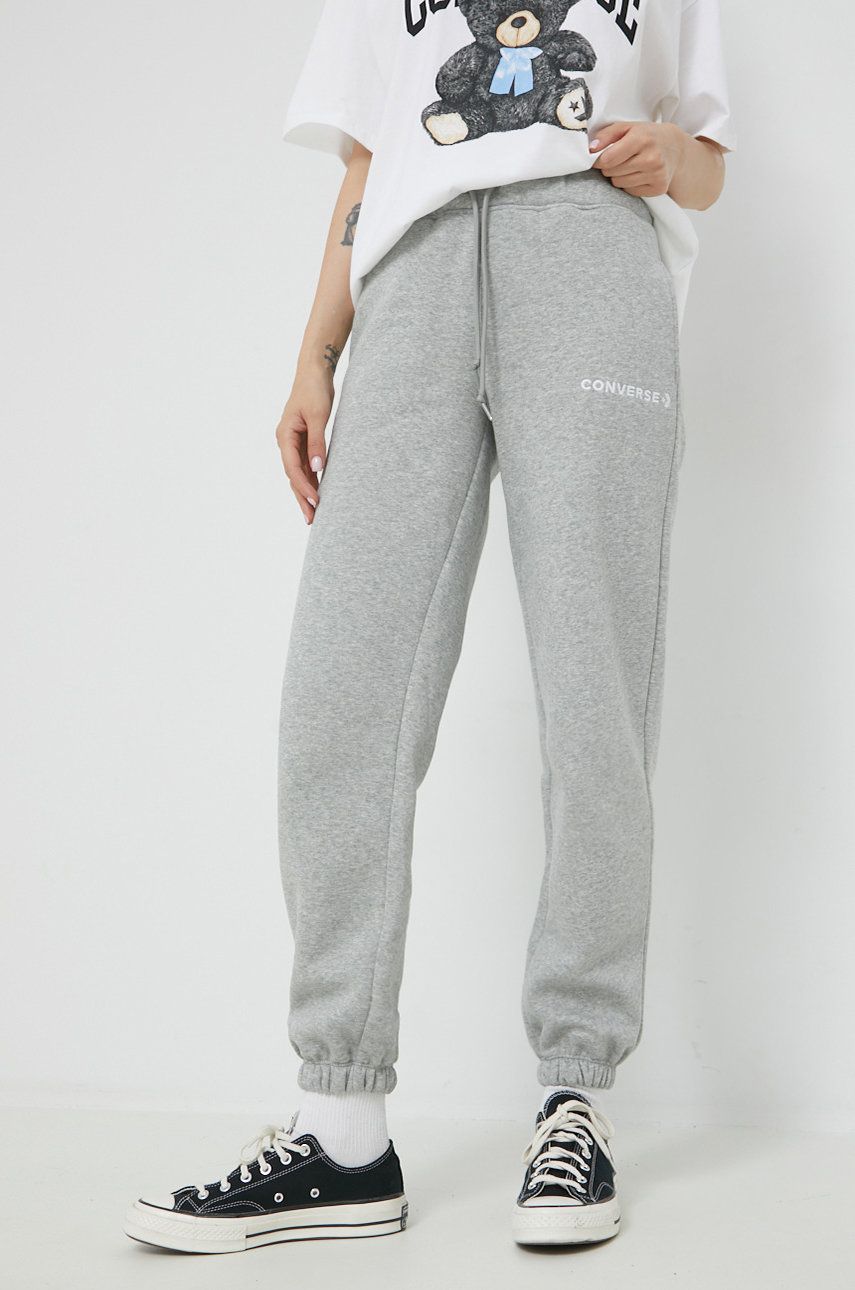 Tepláky Converse Wordmark Fleece Jogger Šedá | 10023718.A02, 0