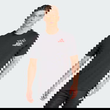 Tričko adidas Performance Football Black Graphic T-Shirt Čierna | JD8216, 0
