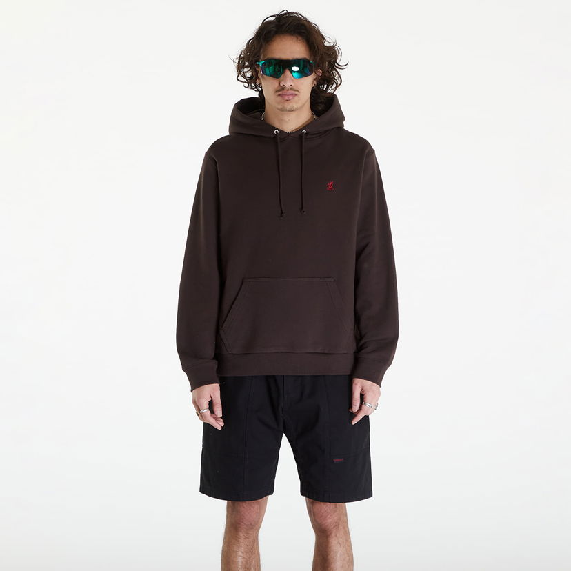 Mikina GRAMICCI One Point Hooded Sweatshirt UNISEX Hnedá | G303-FT DEEP BROWN