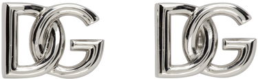 Náušnice Dolce & Gabbana Silver Logo Cufflinks Metalická | WFO1M2W1111, 0