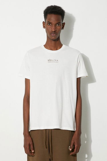 Tričko Alpha Industries T-Shirt With Print Biela | 118529.626, 0