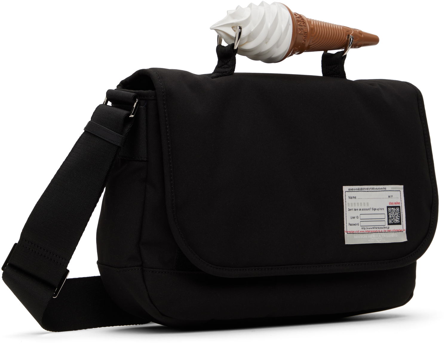 Taška cez rameno Maison MIHARA YASUHIRO MIHARA YASUHIRO Toy Soft Serve Handle Shoulder Bag Čierna | A14BG703, 1