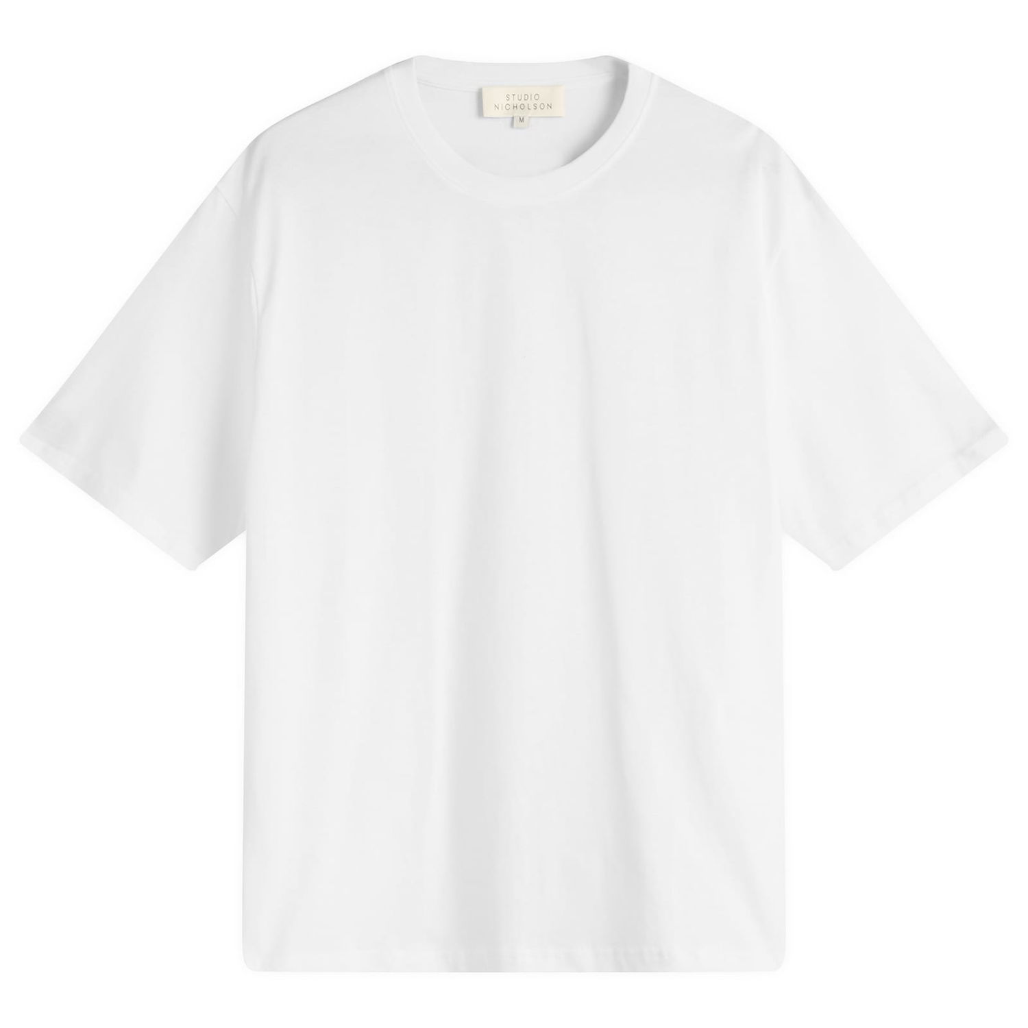Tričko Studio Nicholson Studio Nicholson Bric T-Shirt, Size Large Biela | BRICSNM-1326-OFW, 1