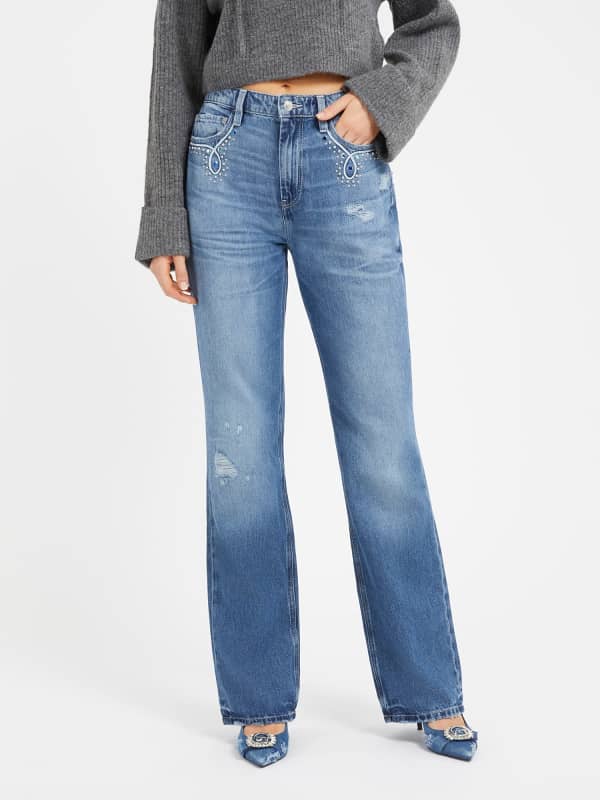 High Rise Straight Denim