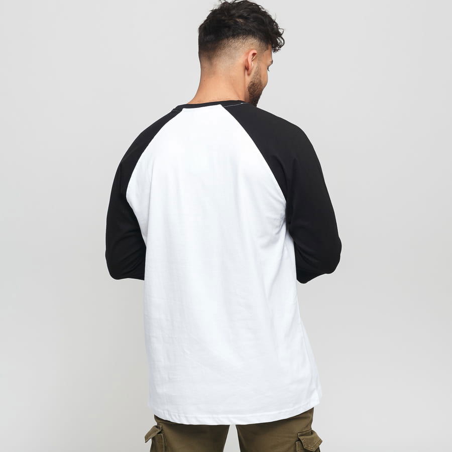 Contrast 3/4 Sleeve Raglan Tee