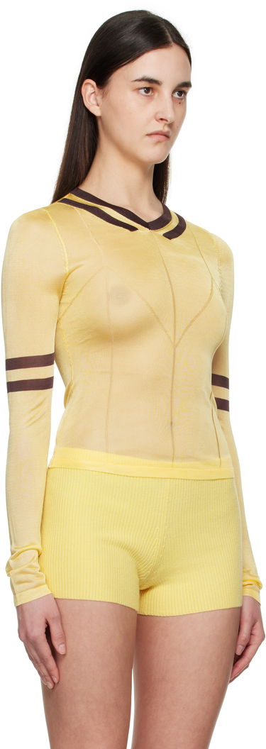 Tričko Miaou Miaou Monica Long Sleeve Top Žltá | 7158SRKBUT, 1