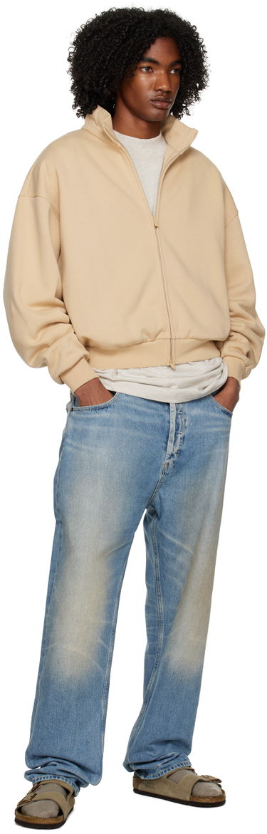 Bunda Fear of God Fear of God ESSENTIALS Full Zip Jacket Béžová | 192BT225074FW, 3