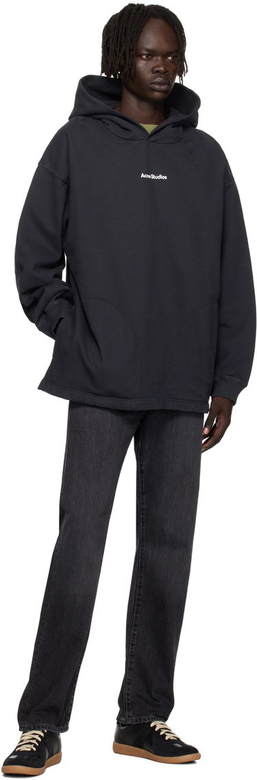 Mikina Acne Studios Black Printed Logo Hoodie Čierna | CI0170-, 3