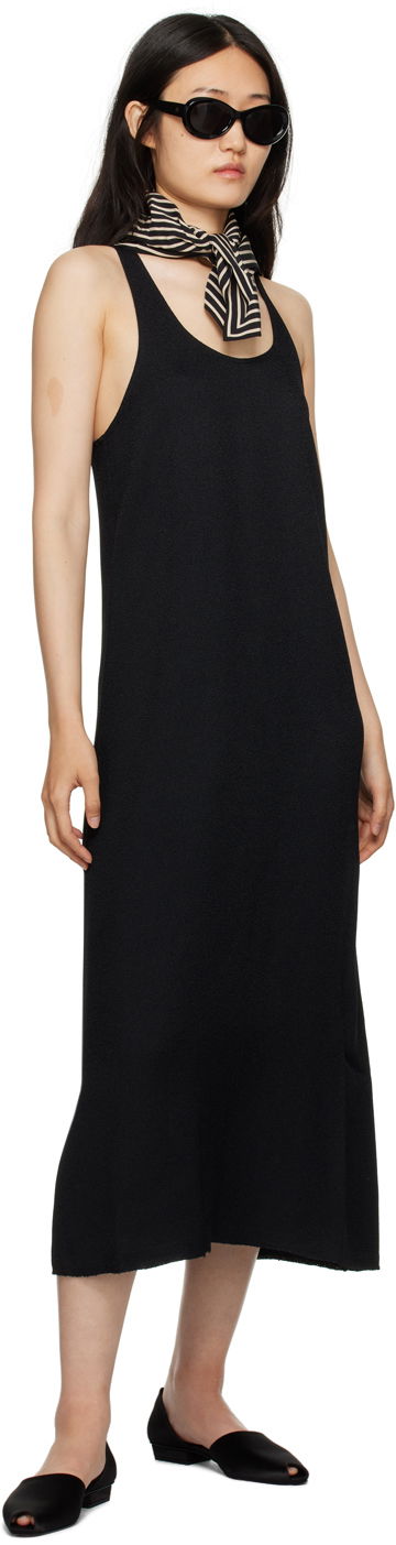 Šaty TOTEME TOTEME Scoop Neck Maxi Dress Čierna | 233-6033-280, 3