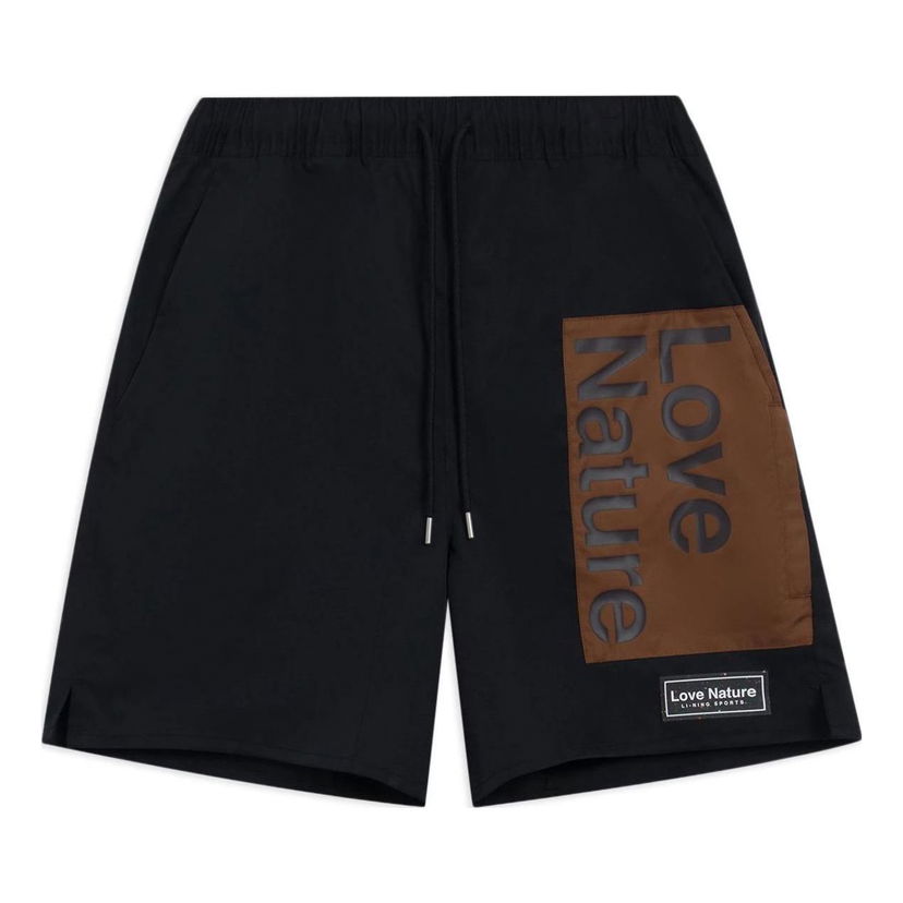 Šortky Li-Ning Love Nature Label Logo Shorts Čierna | AKSS047-2