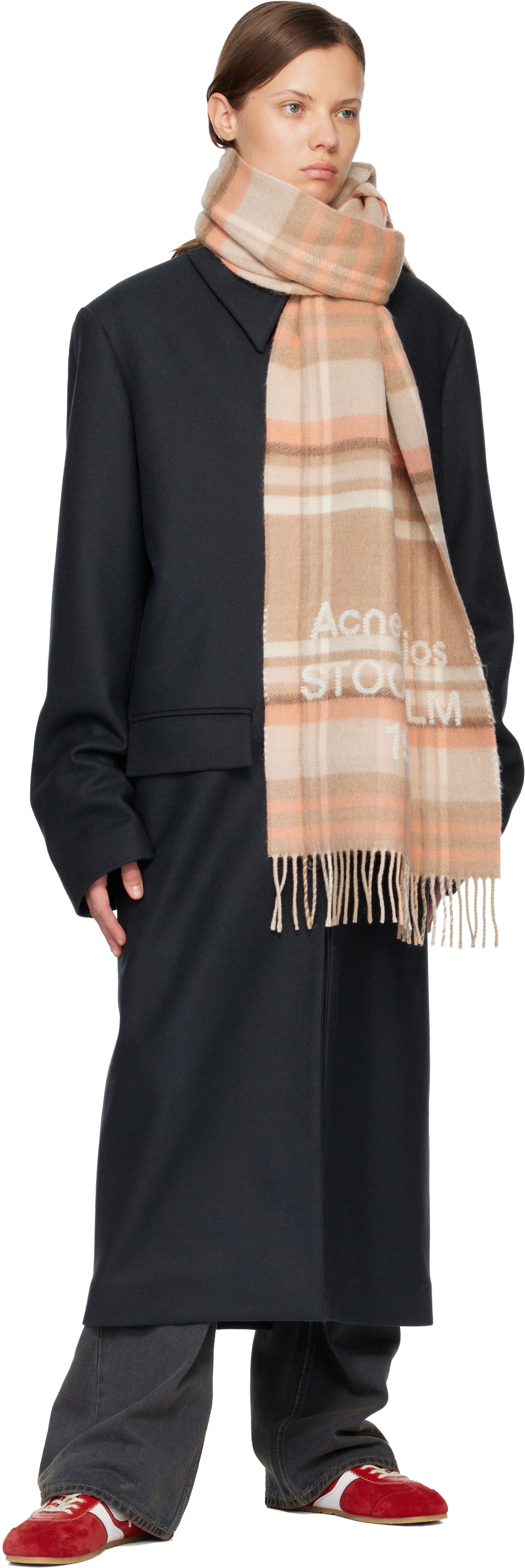 Šál Acne Studios Wide Check Stockholm 1996 Scarf Rôznofarebný | CA0385-, 1