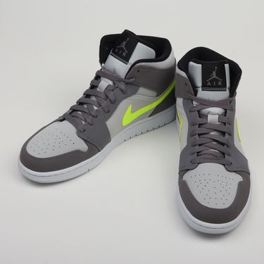 Tenisky a topánky Jordan Air Jordan 1 Mid "Gun Smoke Volt" Šedá | 554724-072, 2