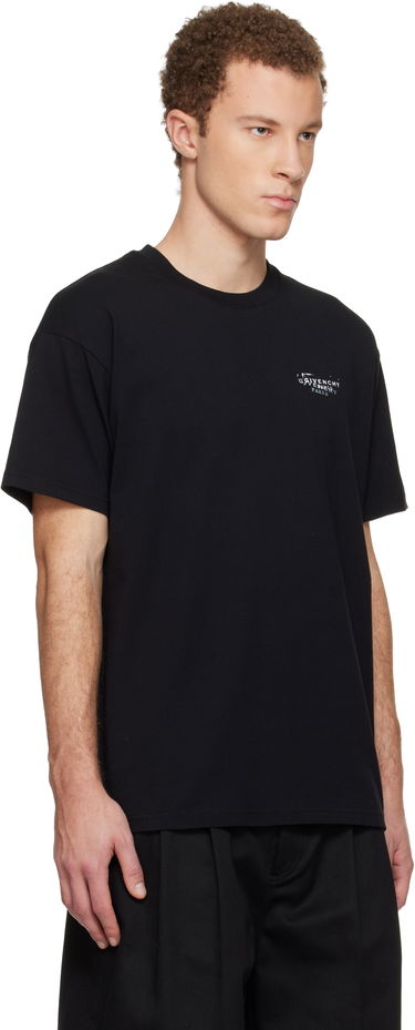 Tričko Givenchy 'GIVENCHY' Stamp Print T-shirt Čierna | BM71NK3YSA001, 1