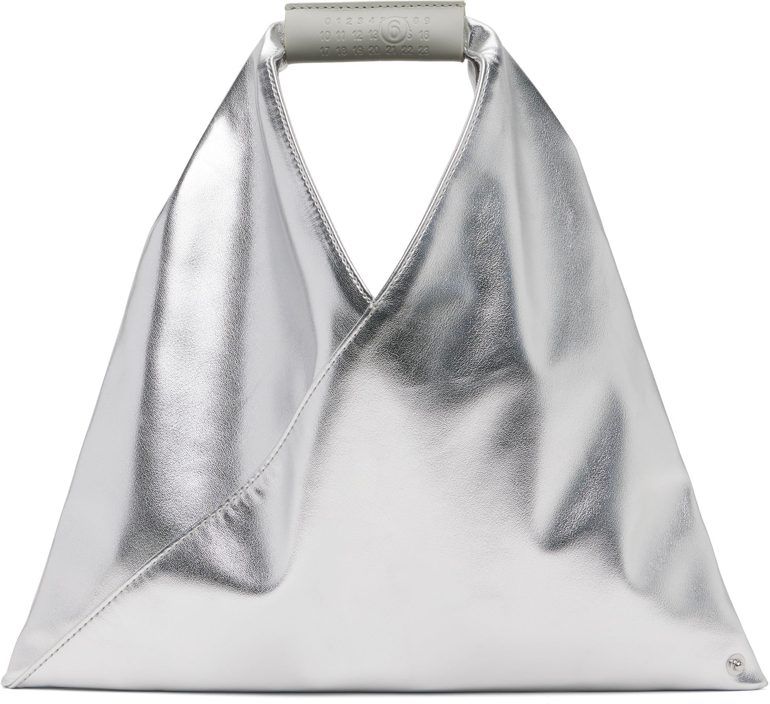 Kabelka Maison Margiela MM6 Maison Margiela Triangle Mini Tote Metalická | SB6WD0013 P8496, 0