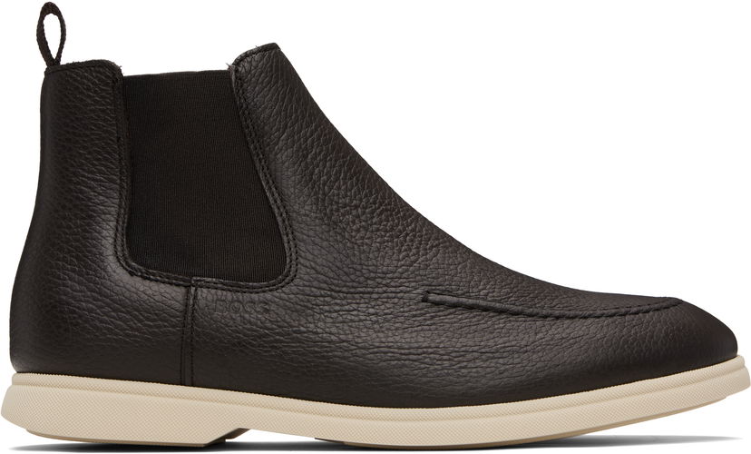 Tenisky a topánky BOSS BOSS Leather Chelsea Boots Čierna | 50548107