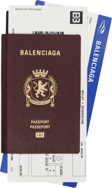 Peňaženka Balenciaga Burgundy Passport Long Wallet Hnedá | 787777 2AA3R, 0