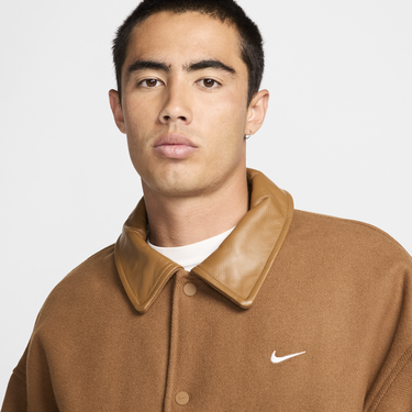 Bomber bunda Nike Wool Varsity Jacket Hnedá | FZ1168-281, 4