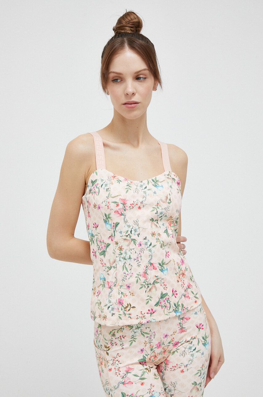 Tielko GUESS Tank Top Béžová | V3GP13.MC049, 0