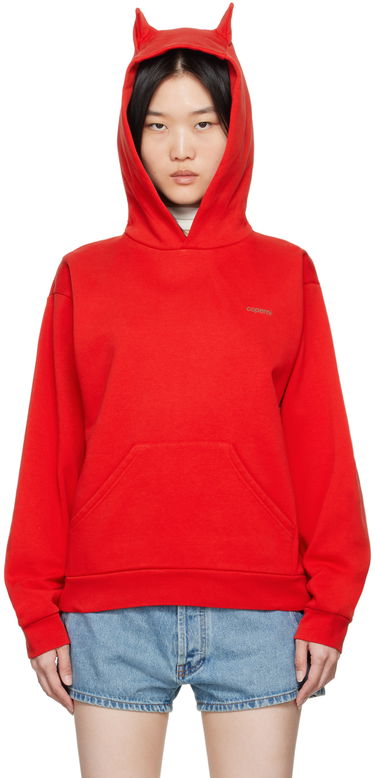 Mikina Coperni Coperni Horn Hoodie Červená | COPJS15BIS523, 0