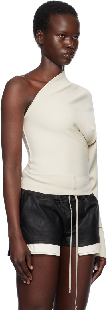 Šaty Rick Owens Rick Owens Hollywood One Shoulder Asymmetrical Top Čierna | RP01E7691 KST, 4