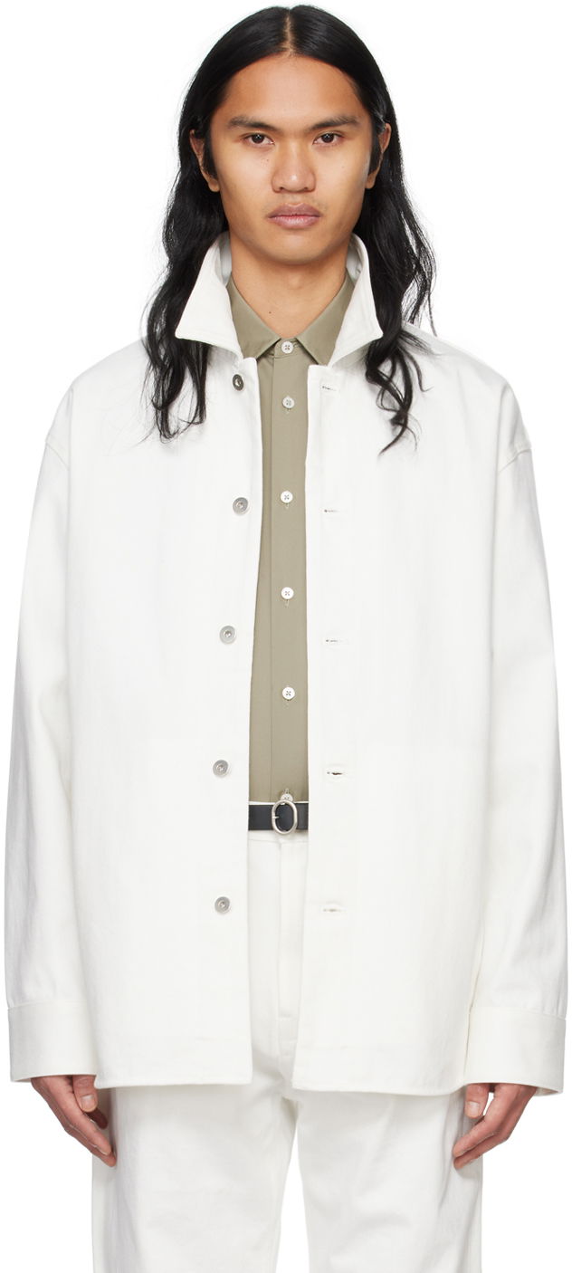 Košeľa Jil Sander Buttoned Denim Shirt Biela | J23DL0101_J46544, 0