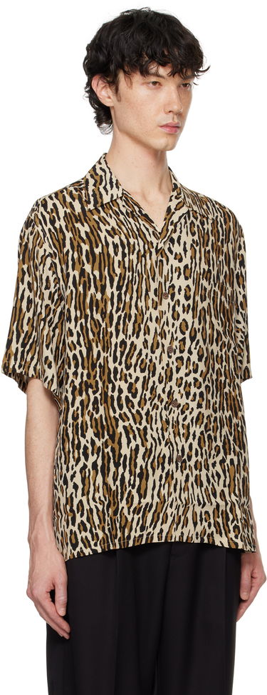 Košeľa WACKO MARIA WACKO MARIA Leopard Print Shirt Béžová | 24FWE-WMS-HI01, 1