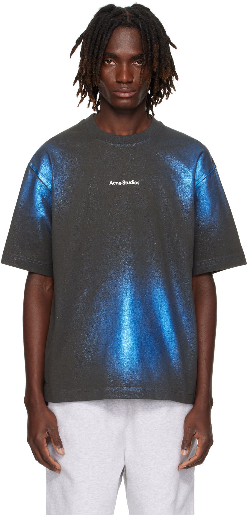 Tričko Acne Studios Acne Studios Logo T-Shirt Čierna | CL0348-