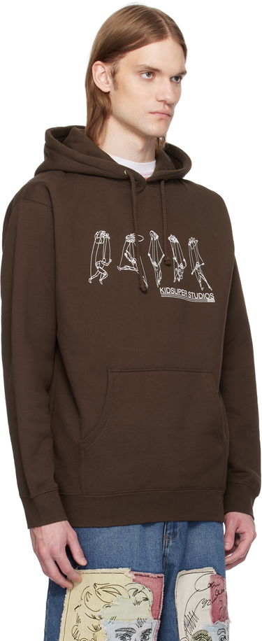 Mikina KidSuper KidSuper String Puppet Hoodie Hnedá | SS25-HD-02, 1