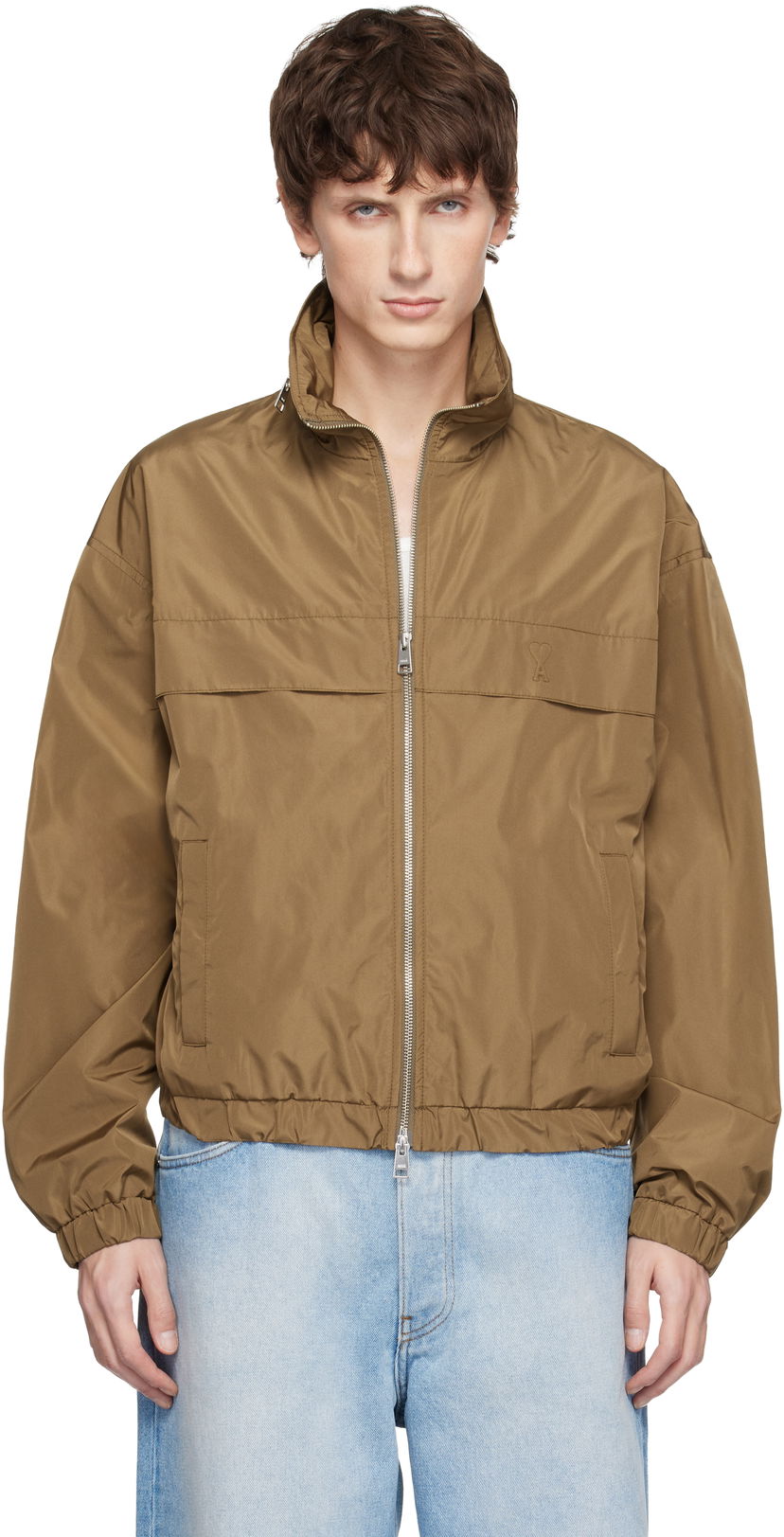 Bomber bunda AMI Ami de Coeur Bomber Jacket Hnedá | H25HJK828.PL0039