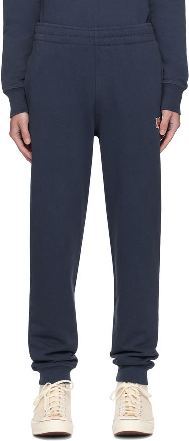 Tepláky MAISON KITSUNÉ Navy Fox Head Regular Sweatpants Navy | LM01114KM0001, 0