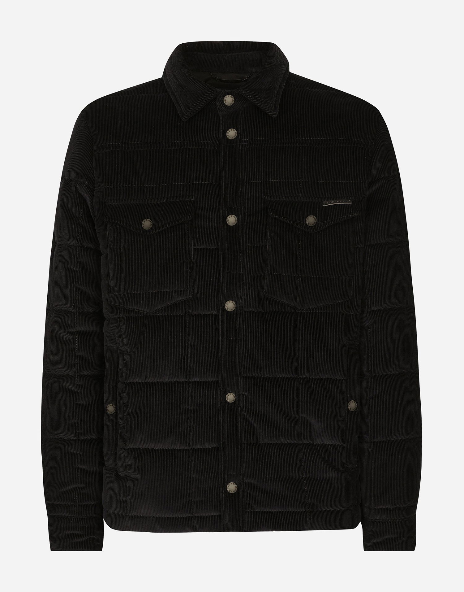 Bunda Dolce & Gabbana Dolce & Gabbana Quilted Corduroy Padded Jacket Čierna | G9BCUTFUVFBN0000, 0
