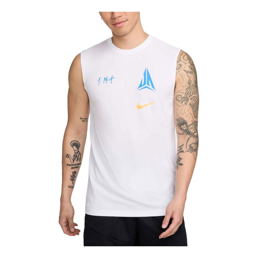 Tielko Nike Dri-FIT JA Basketball Tank Biela | FV8401-100