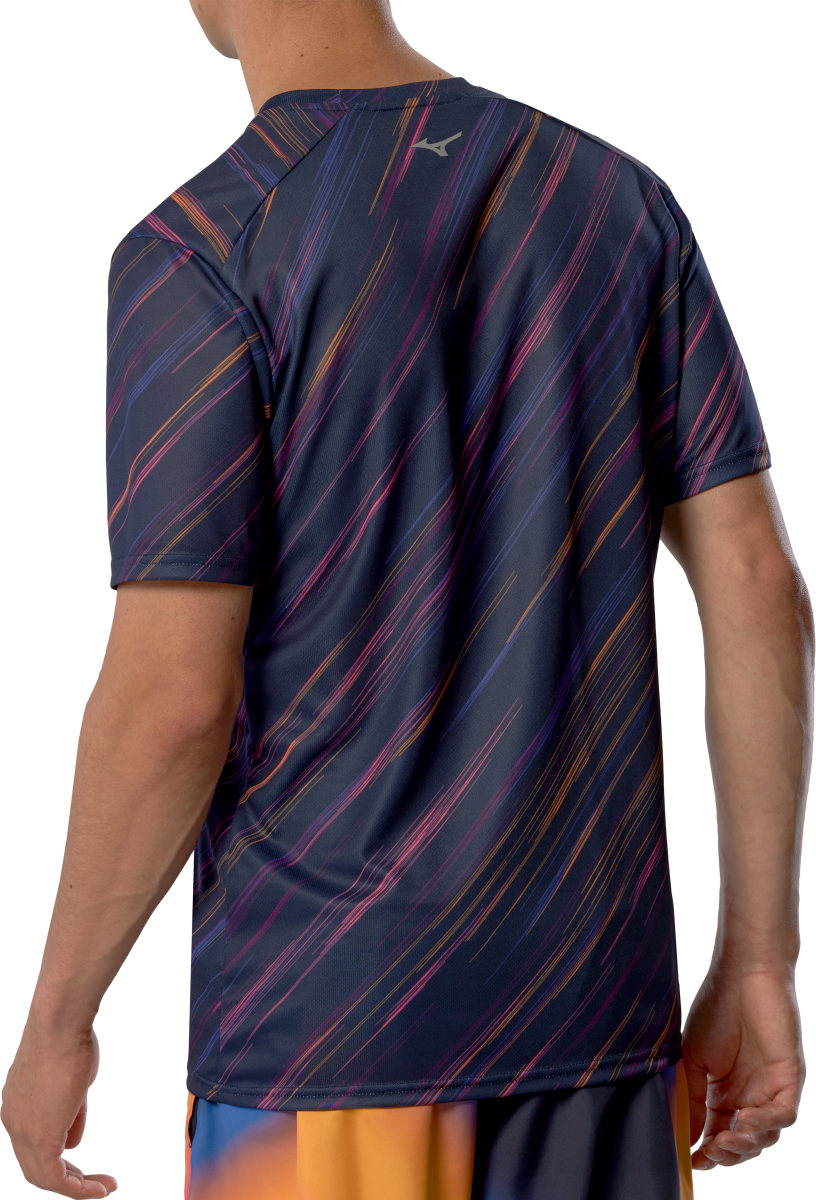 Tričko Mizuno Mizuno Hanabi T-Shirt Navy | j2gac550-98, 1