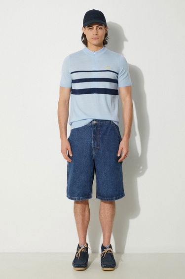 Šortky BBC IceCream ICECREAM Embroidered-Logo Denim Shorts Modrá | IC24254, 4