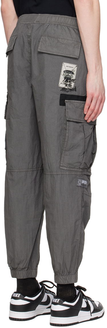 Cargo nohavice AAPE by A Bathing Ape AAPE by A Bathing Ape Embroidered Cargo Pants Šedá | AAPPTMA678XXMBKX, 2