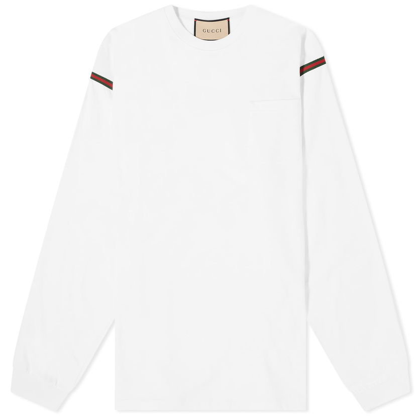 Tričko Gucci Tape T-Shirt Biela | 768441-XJF3T-9088