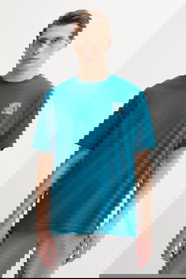 Tričko The North Face Connect Relaxed Disconnect To Reconnect Graphic T-Shirt Tyrkysová | NF0A8E3YBSI1, 2
