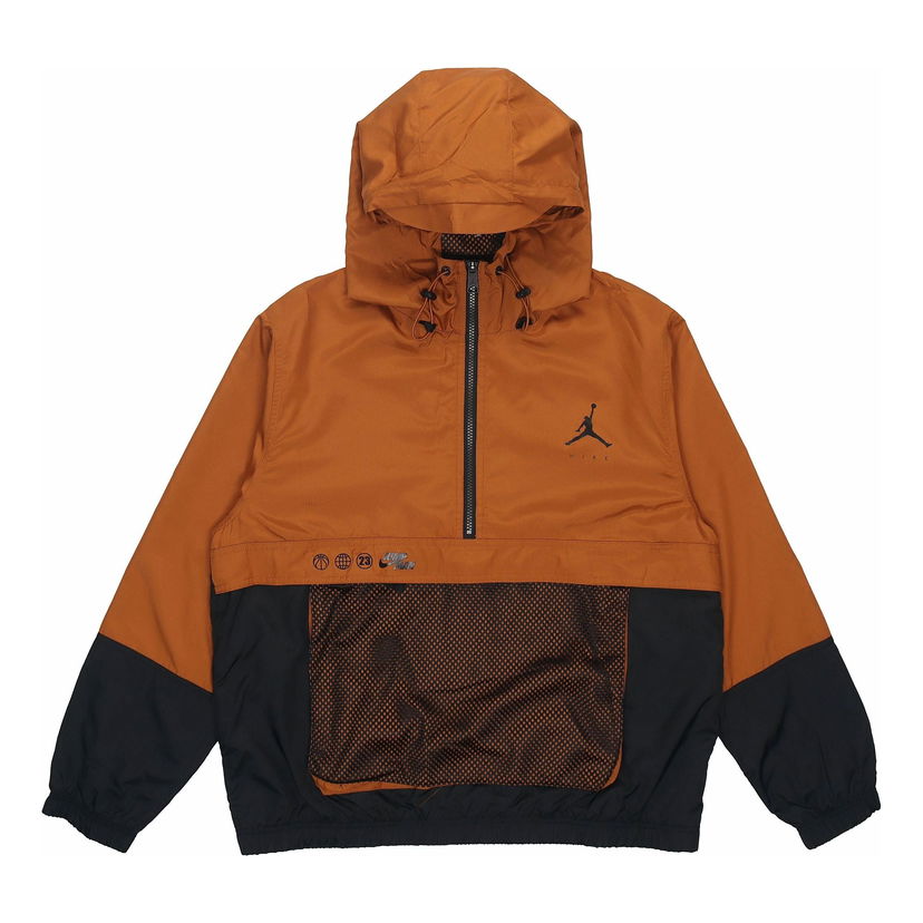 Vetrovka Jordan Jordan SS22 Knit Hooded Jacket Oranžová | DJ0247-241
