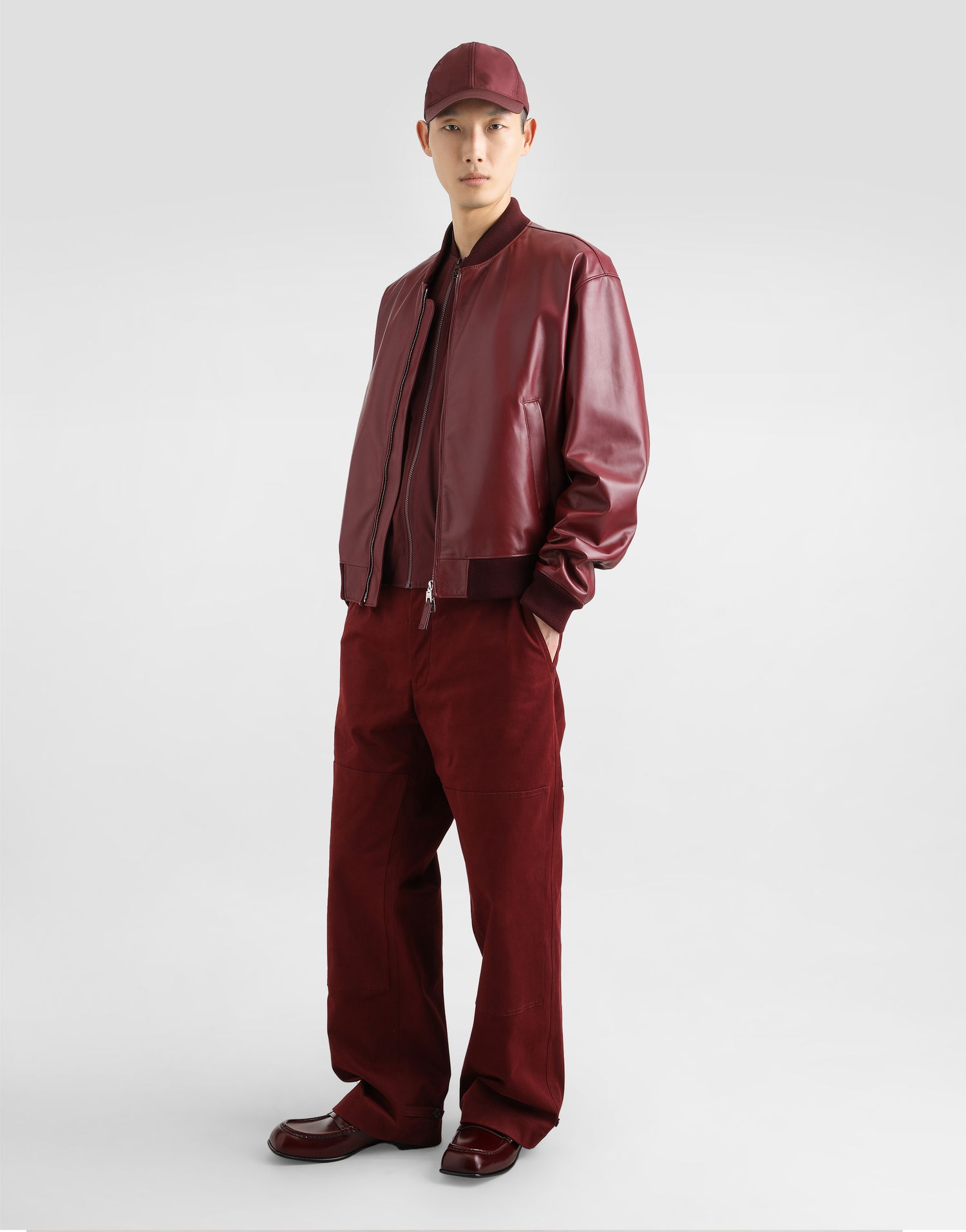 Bomber bunda Dolce & Gabbana Dolce & Gabbana Sheepskin Bomber Jacket Vínová | G9BILLHULFYR0369, 1