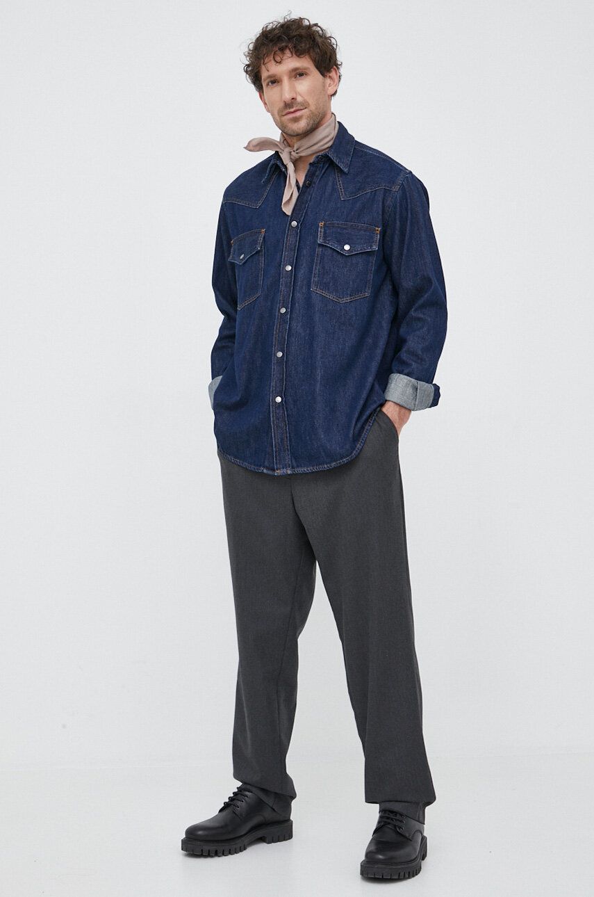 Košeľa BOSS Denim Shirt Navy | 50489489, 0