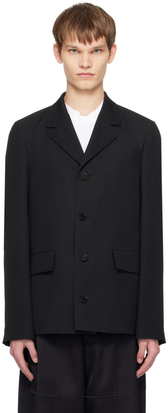 Kabáty Jil Sander Single-Breasted Blazer Čierna | J23BN0005_J40002, 0