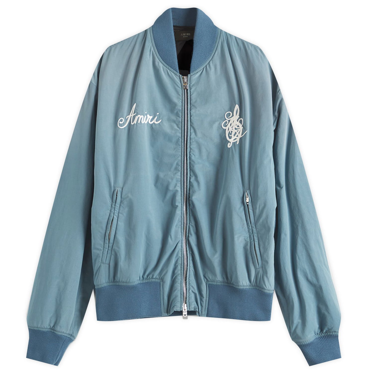 Bomber bunda AMIRI Amiri Men's Saturday Night Bomber Jacket, Size Large Modrá | AMOUBB1043-496, 0